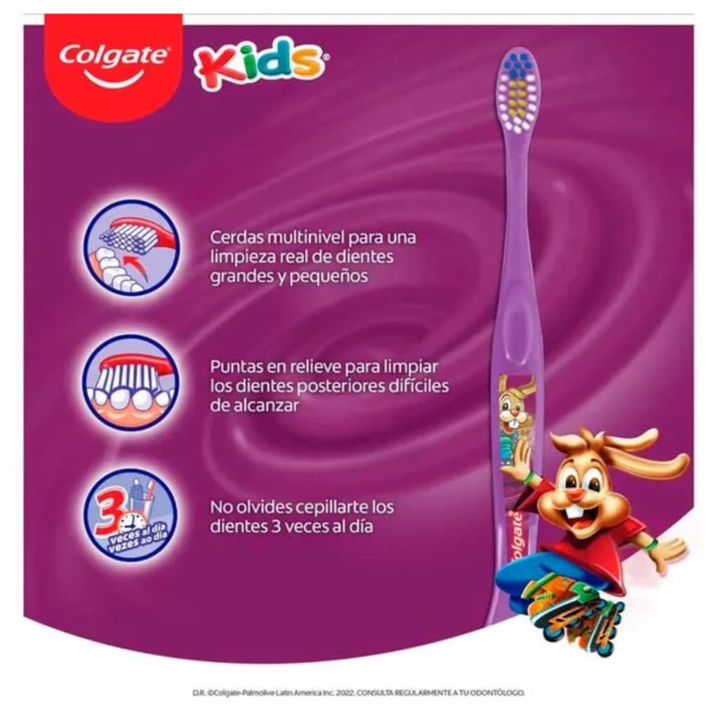 CEPILLO DENTAL COLGATE KIDS 5 AÑOS SUAVE
