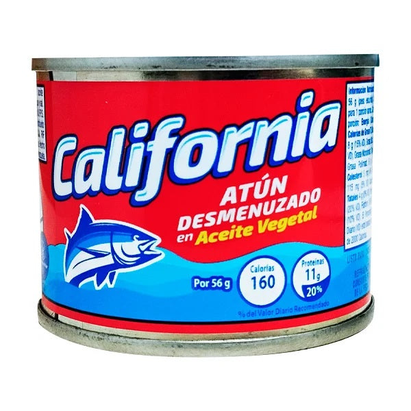 ATUN CALIFORNIA DESMENUZADO EN ACEITE VEGETAL 98GRS