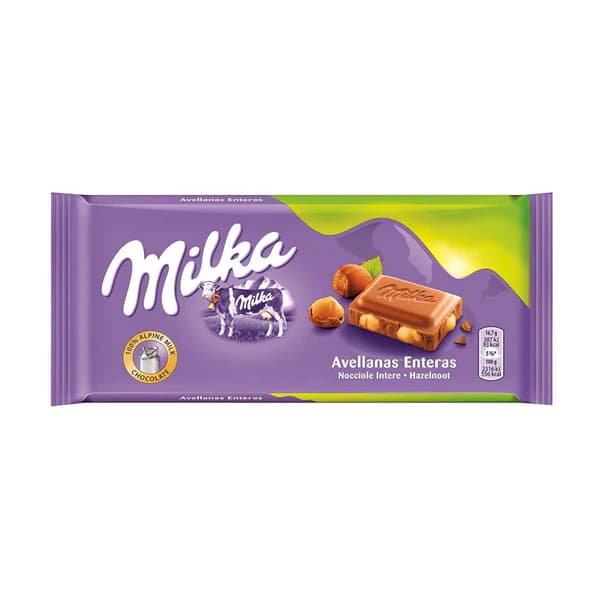 CHOCOLATE MILKA AVELLANA 100GRS