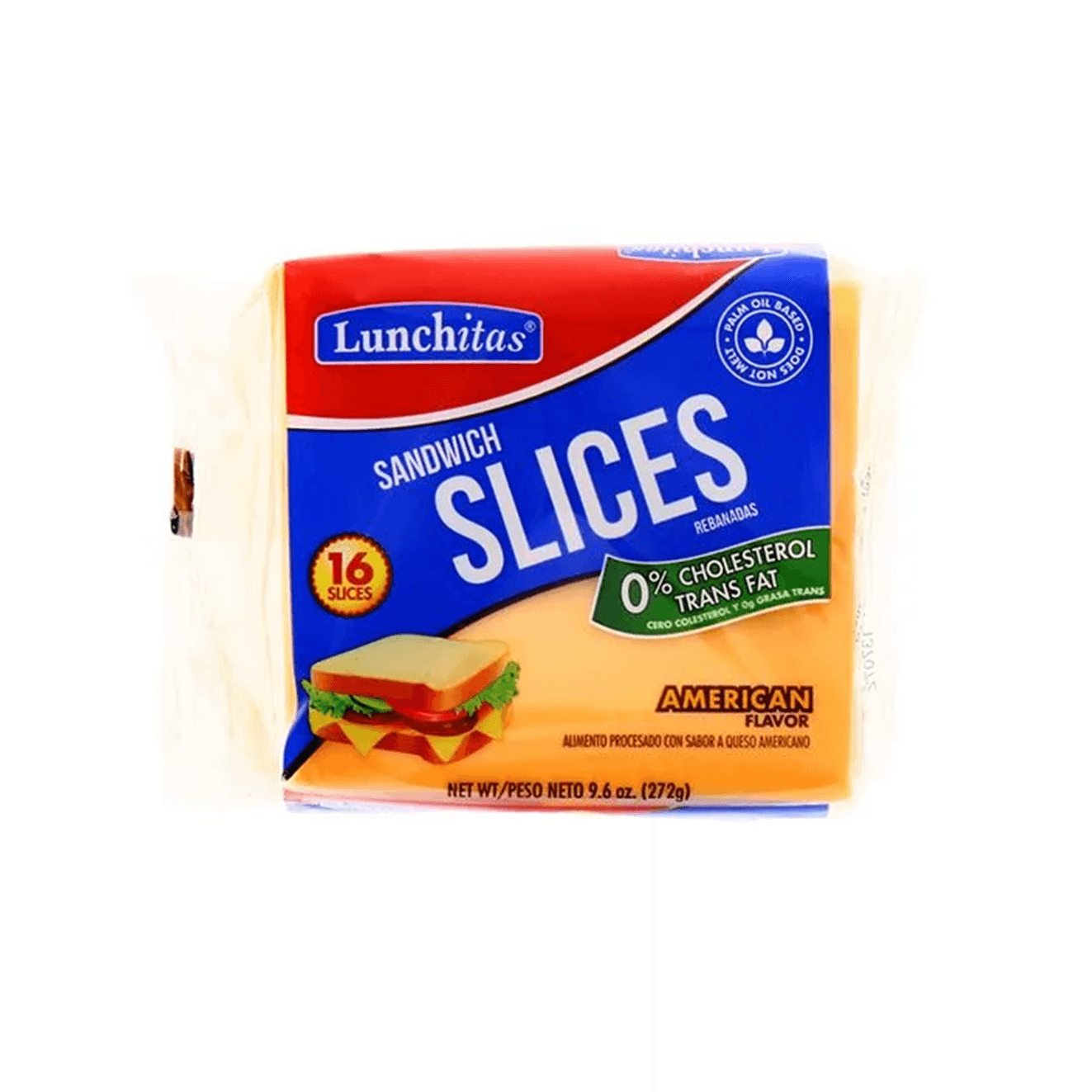 FACIL LISTA SLICES AMERICAN 16 SLICE 272GRS. LUNCHITAS