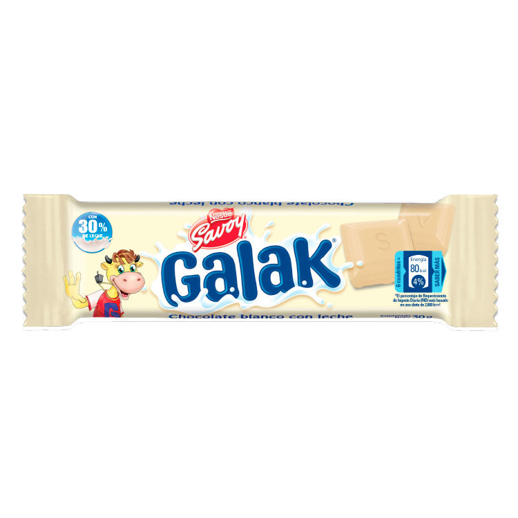 GALAK CHOCOLATE BLANCO 30GRS.