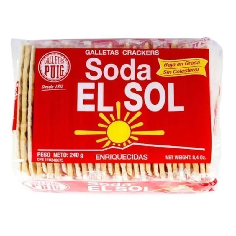 GALLETAS SODA EL SOL 240GRS.