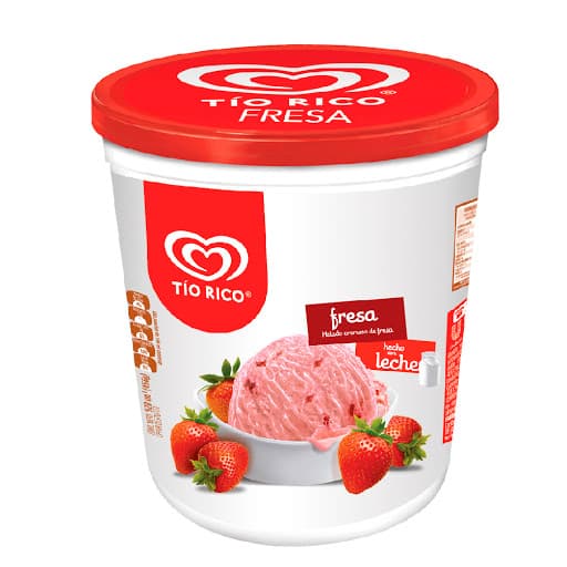 HELADO DE FRESA TIO RICO 850ML
