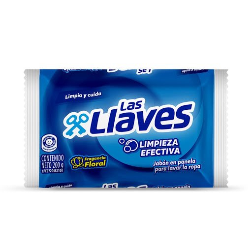 JABON DE PANELA LAS LLAVES FLORAL 200GRS.