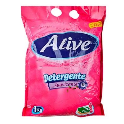JABON DETERGENTE ALIVE CON SUAVIZANTE 1KG