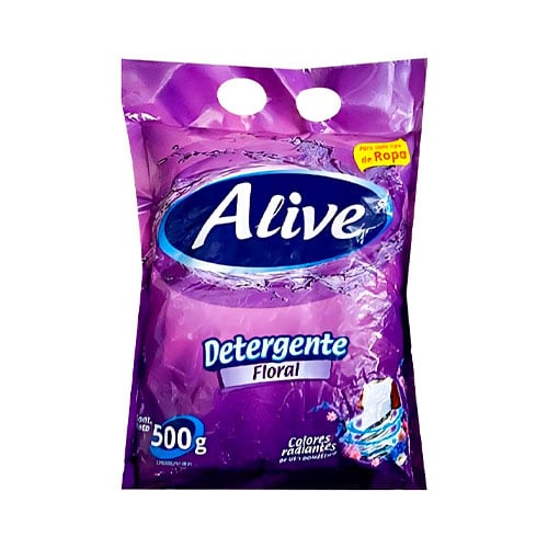 JABON DETERGENTE ALIVE FLORAL 500KG