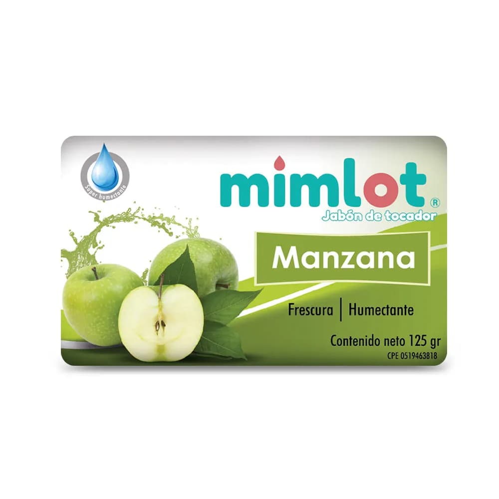 JABON DE TOCADOR MIMLOT MANZANA 125GRS