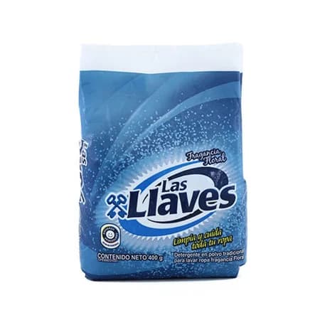 JABON EN POLVO LAS LLAVES FLORAL 400GRS.