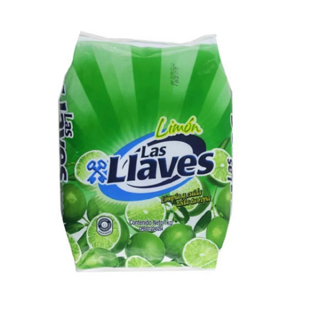 JABON EN POLVO LAS LLAVES LIMON 400GRS.