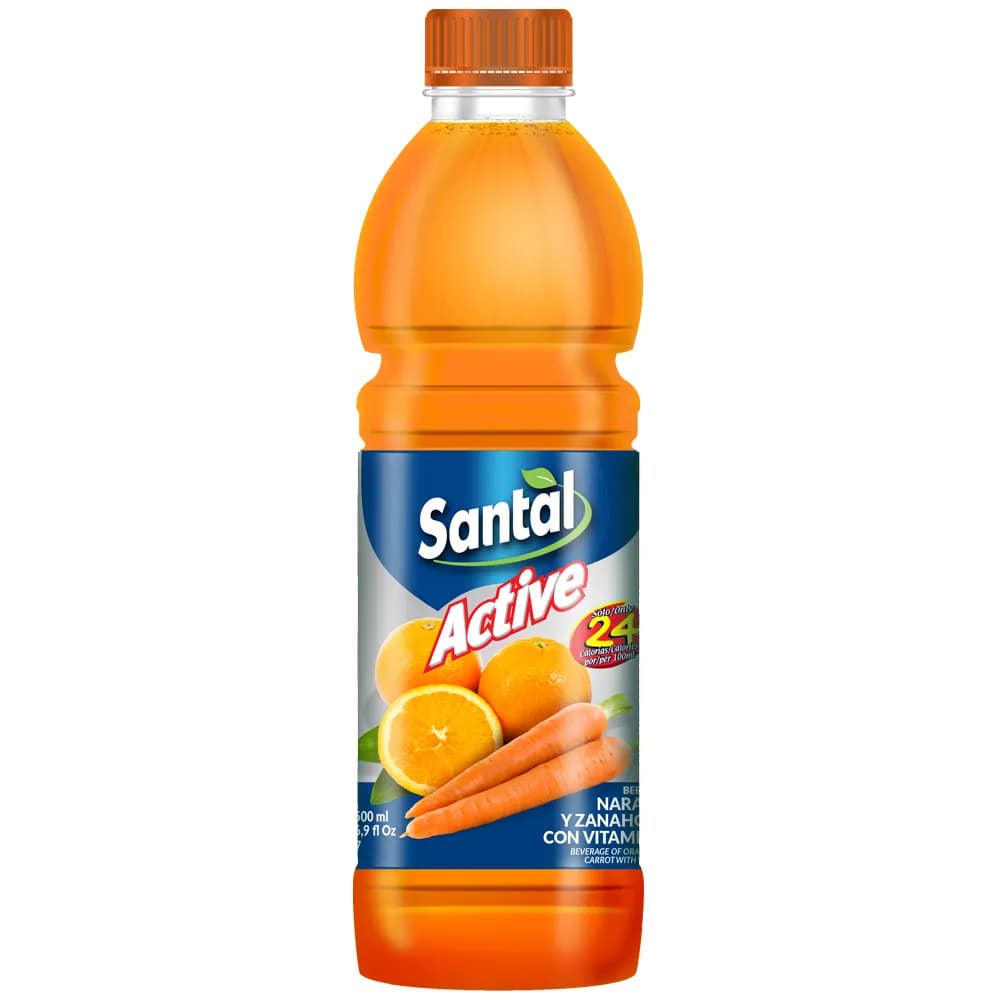 JUGO SANTAL ACTIVE NARANJA-ZANAHORIA 500ML