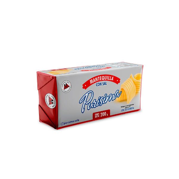 MANTEQUILLA CON SAL PURISIMA 200GR