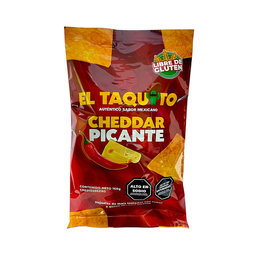NACHOS CHEDDAR PICANTE  EL TAQUITO 160GR