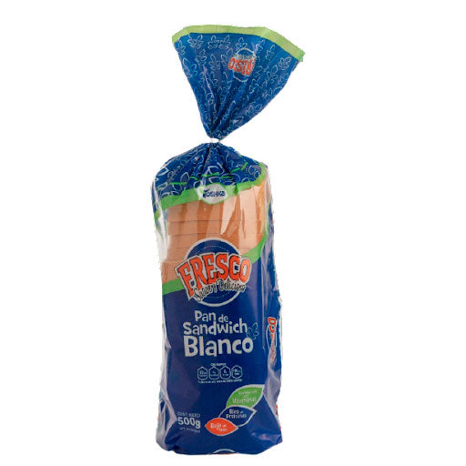 PAN DE SANDWICH BLANCO FRESCO TOSHKA 500GRS.