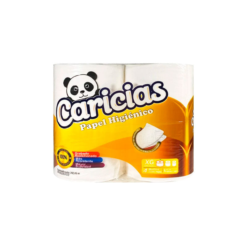 PAPEL HIGIENICO CARICIAS 600 HOJAS