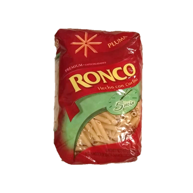 PASTA CORTA RONCO PLUMA CON VITAMINAS 500GR