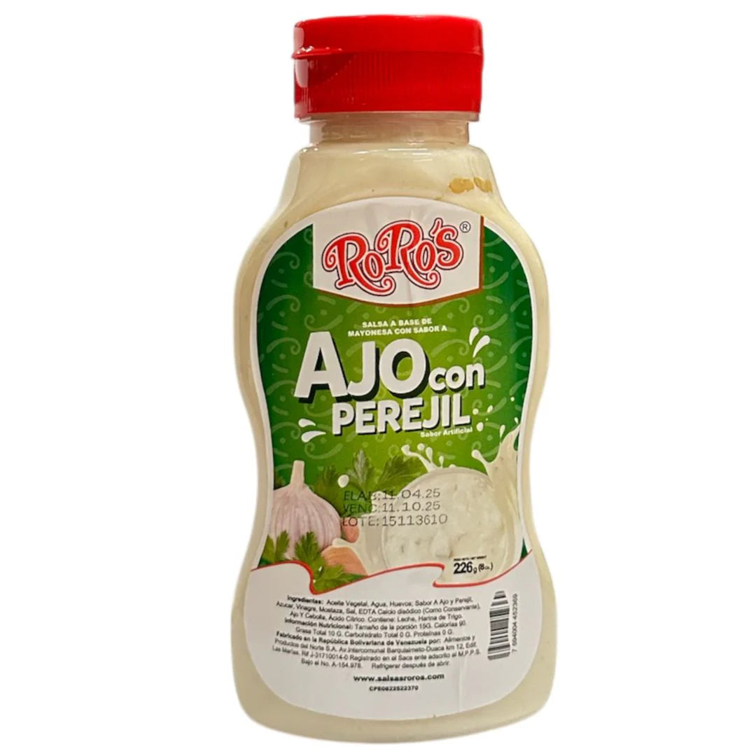 SALSA DE AJO Y PEREJIL ROROS 226GR