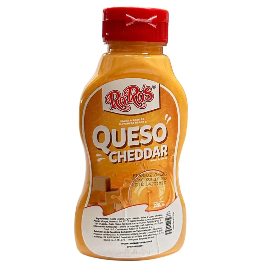 SALSA QUESO CHEDDAR ROROS 226GR