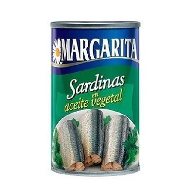 SARDINAS MARGARITA EN ACEITE VEGETAL 170GRS.