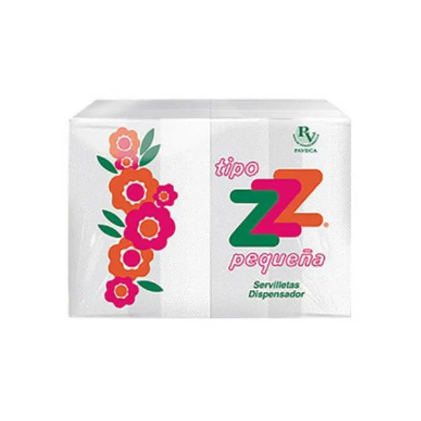 SERVILLETAS TIPO ZZZ PEQUENA 20X160UND