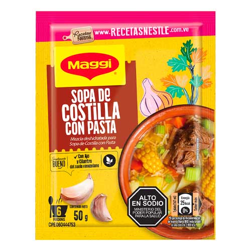 SOPA DE COSTILLA CON PASTA MAGGI 50GRS.