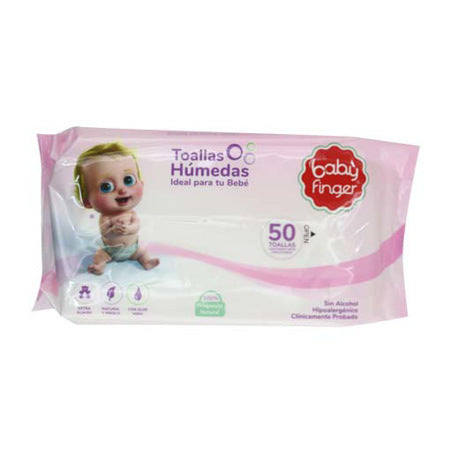 TOALLAS HUMEDAS BABY FINGER  50 UN