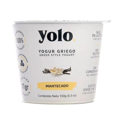 YOGURT GRIEGO SABOR A MANTECADO YOLO 150G