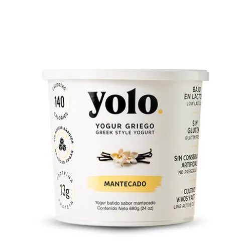 YOGURT GRIEGO SABOR A MANTECADO YOLO 680G