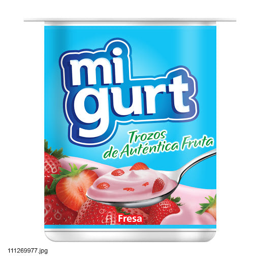 YOGURT MIGURT TROZOS DE FRUTA FRESA 125GRS