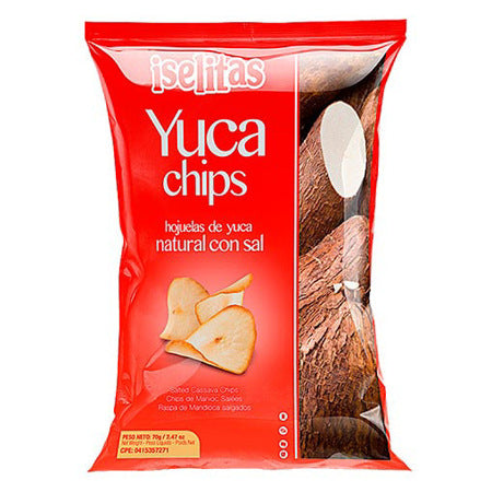 YUCA  CHIPS CON SAL ISELITAS 70GRS