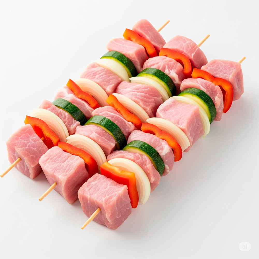 BROCHETAS DE CERDO LA VERDURERIA
