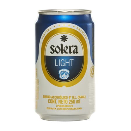 CERVEZA SOLERA LIGHT LATA 250ML