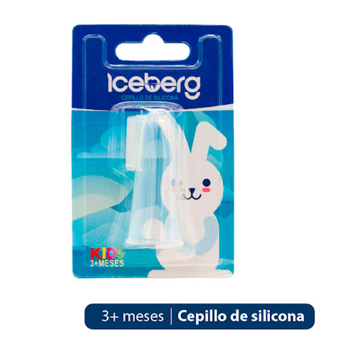 CEPILLO DE SILICONA PARA BEBES ICEBERG