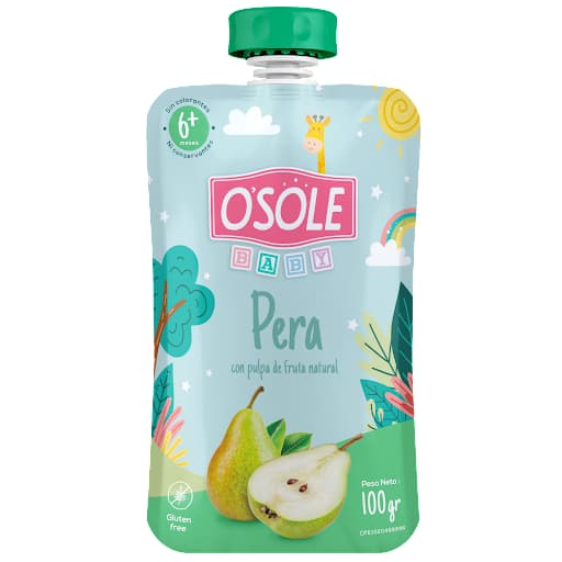 COMPOTA PERA SIN AZUCAR O´SOLE 100G