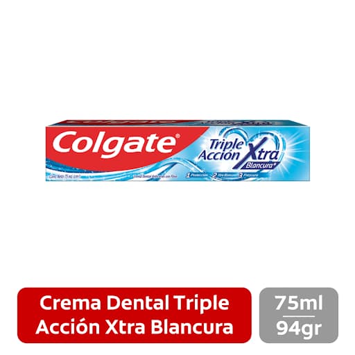 CREMA DENTAL COLGATE TRIPLE ACCION XTRA BLANCURA 75ML