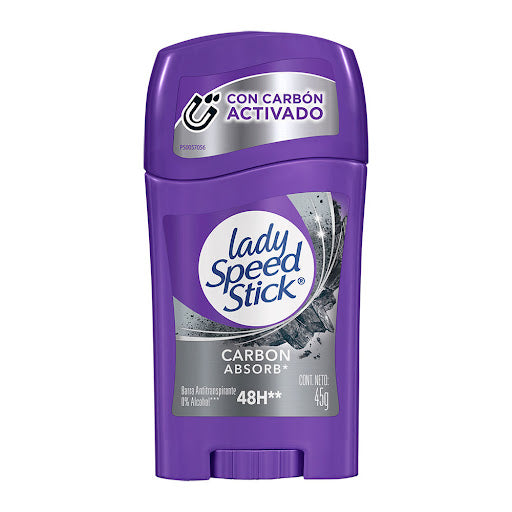 DESODORANTE LADY SPEED STICK CARBON ABSORB 45GR