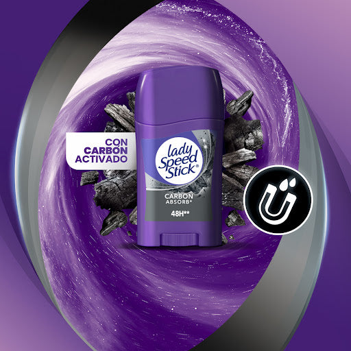 DESODORANTE LADY SPEED STICK CARBON ABSORB 45GR