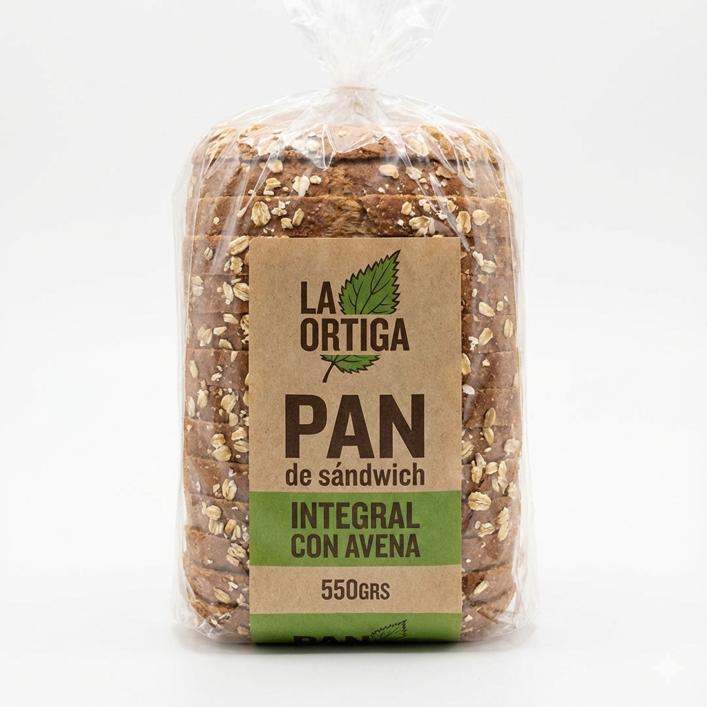 PAN INTEGRAL CON AVENA LA ORTIGA 550GRS