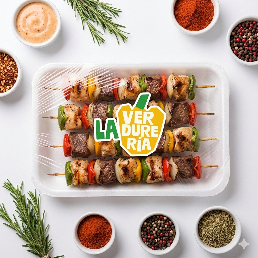 BROCHETAS MIXTAS DE POLLO Y LOMITO LA VERDURERIA