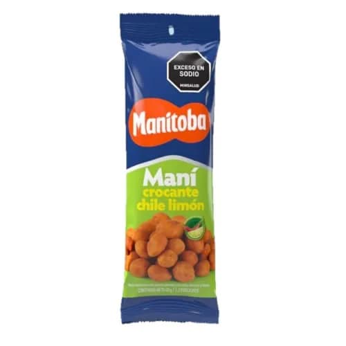 MANI CROCANTE CON CHILE Y LIMON MANITOBA 40GR