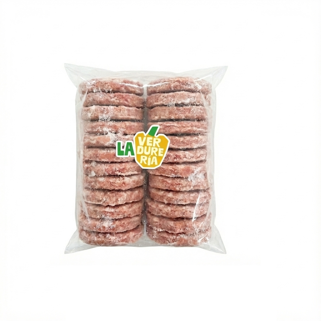 PAQUETE MINI HAMBURGUESA CERDO 20 UND 40GR C/U