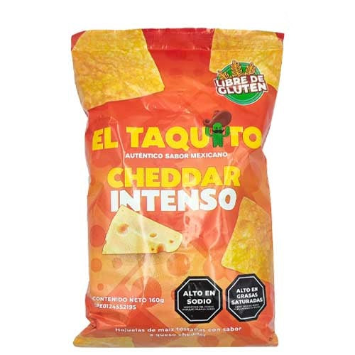 NACHOS CHEDDAR INTENSO EL TAQUITO 160GR