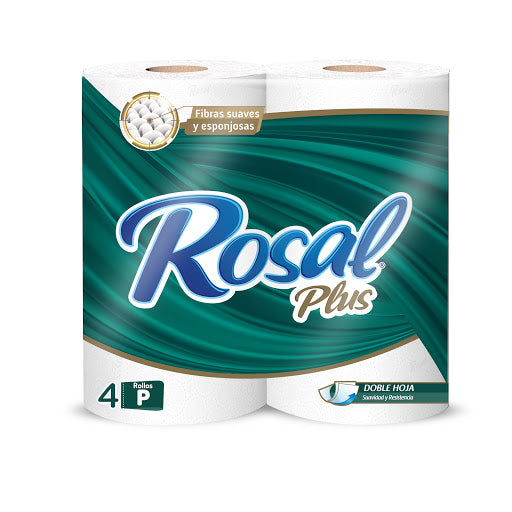 PAPEL HIGIENICO ROSAL PLUS (VERDE) 215HOJAS/4UND