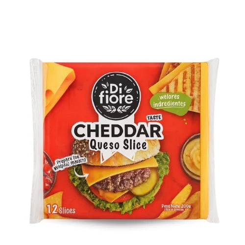 QUESO CHEDDAR (FACILISTA) DI FIORE 12 SLICE 200GR