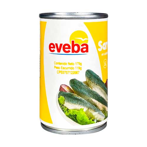 SARDINA EVEBA EN ACEITE VEGETAL 170GR