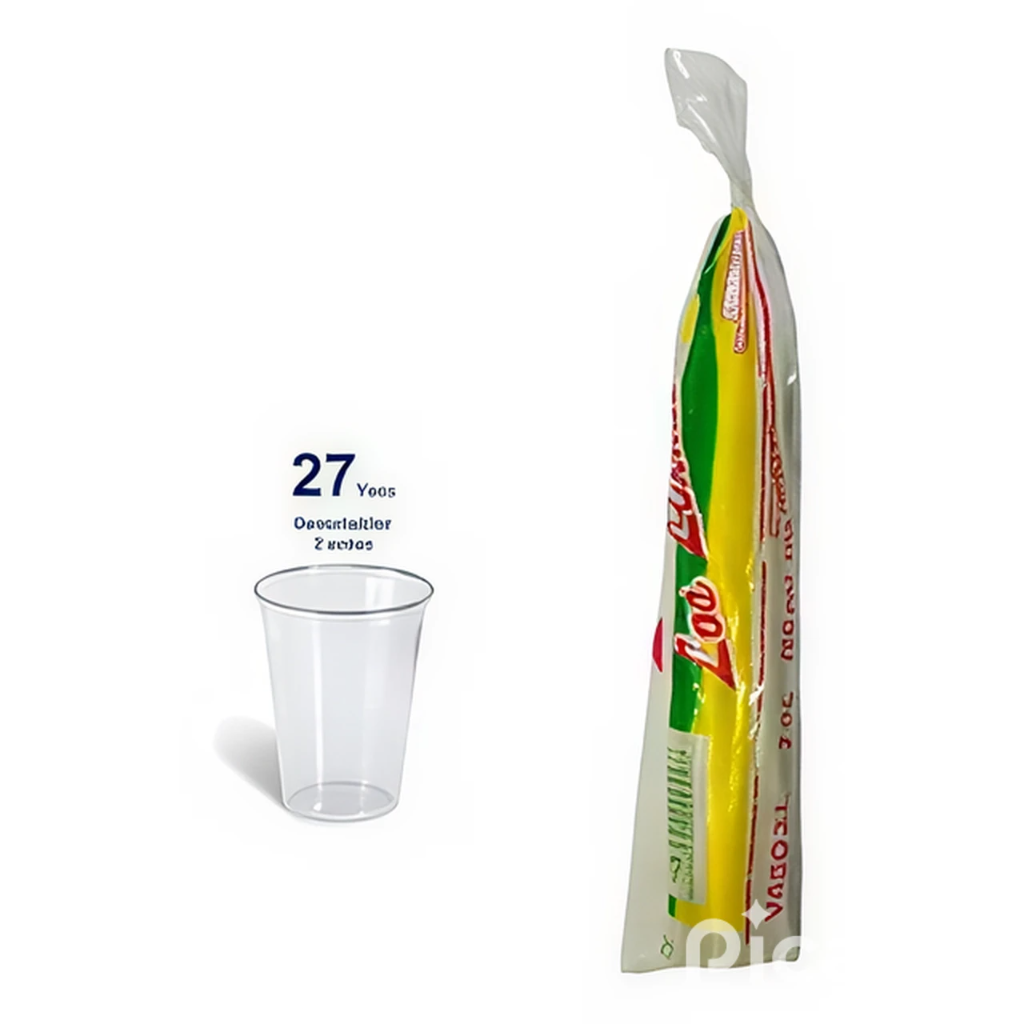 VASOS N°27 ARCOIRIS 100UND.