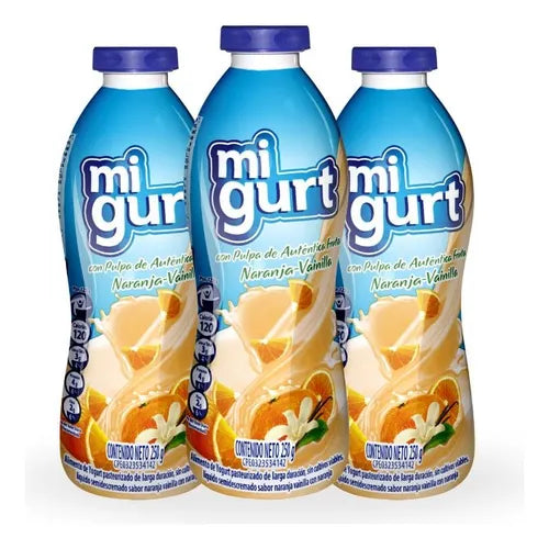 YOGURT FRUTA NARANJA V-MIGURT 250GR