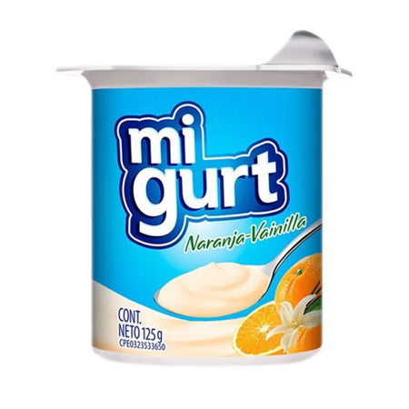 YOGURT MIGURT NARANJA-VAINILLA 125GRS.
