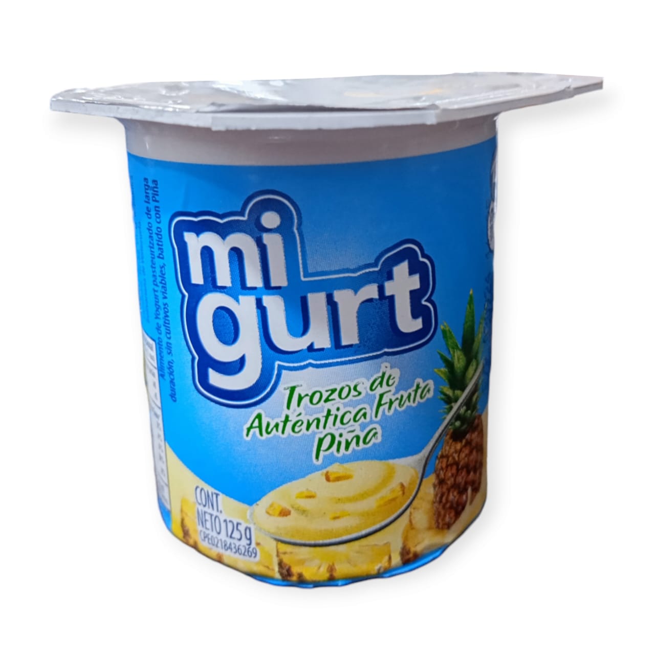 YOGURT MIGURT TROZOS DE PIÑA 125GRS.