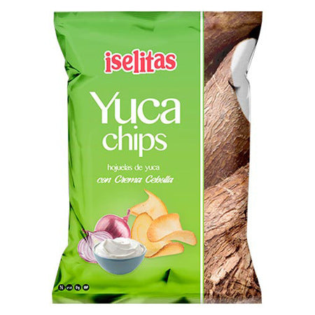 YUCA CHIPS CREMA Y CEBOLLA ISELITAS 70GR