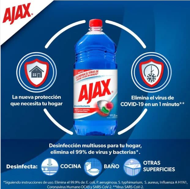 AJAX DESINFECTANTE LIQUIDO 500ML